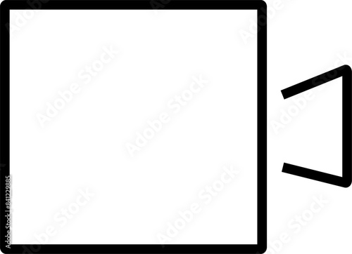 Video camera icon. Editable design vector