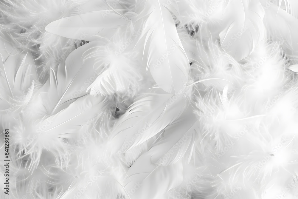 White Feather Texture Background Pattern White Feather Texture Background Pattern