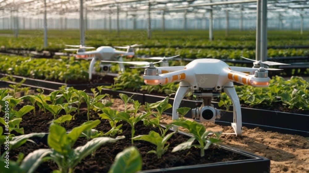 Farmer with digital tablet on an agricultural field. Smart farming and digital agriculture Farmer with digital tablet on an agricultural field. Smart farming and digital agriculture
