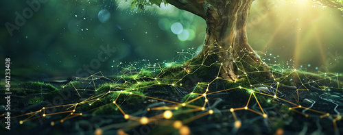 Roots of a Tree Forming a Network