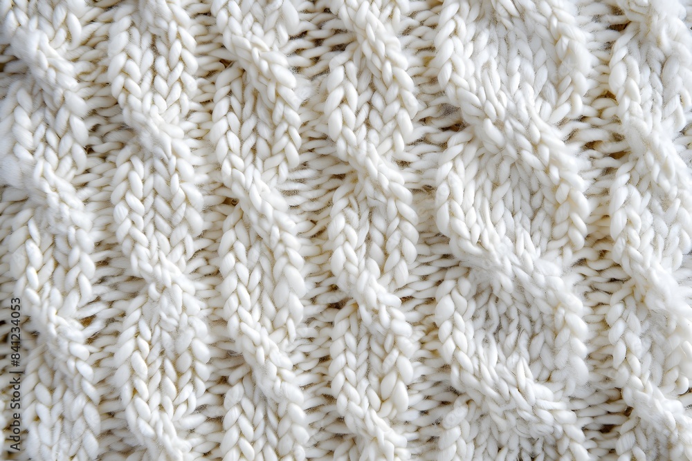 White Knitted Fabric Texture Background White Knitted Fabric Texture Background