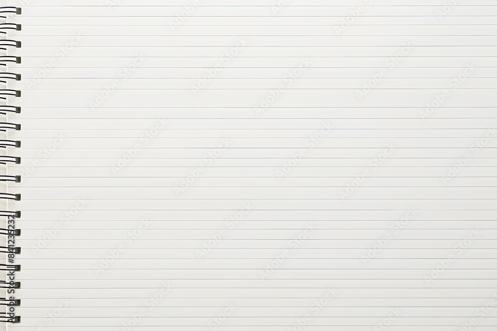 White Lined Notebook Paper Background For Design White Lined Notebook Paper Background For Design