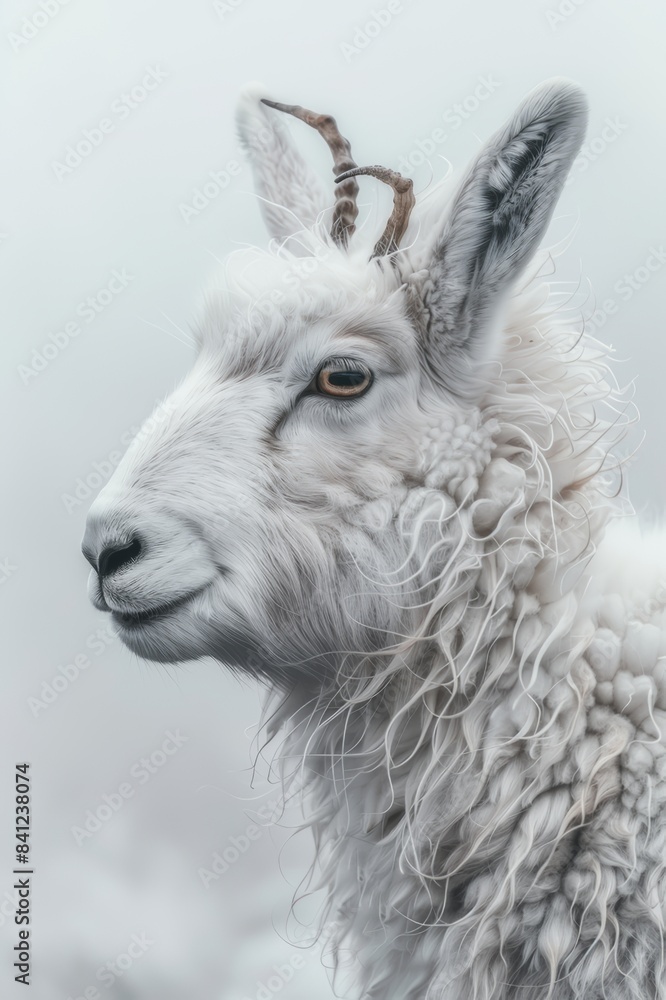 Obraz premium beautiful minimalistic fine art simple light animal portrait 