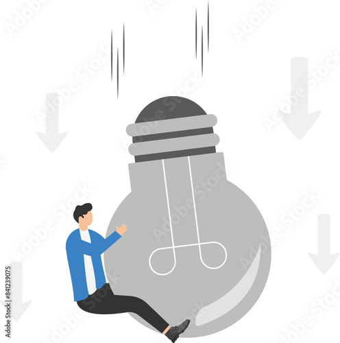 Bad ideas cause problems and failure, stupid mistakes or poor ideas, disappointment from rejection,Bad idea burden.

