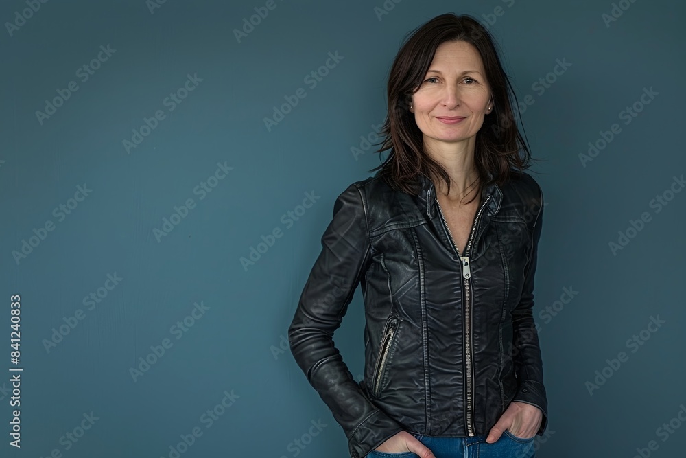© Jibber  - Selbstbewusste Frau in Lederjacke