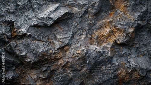 A close-up shot of a rock with a bird sitting on top