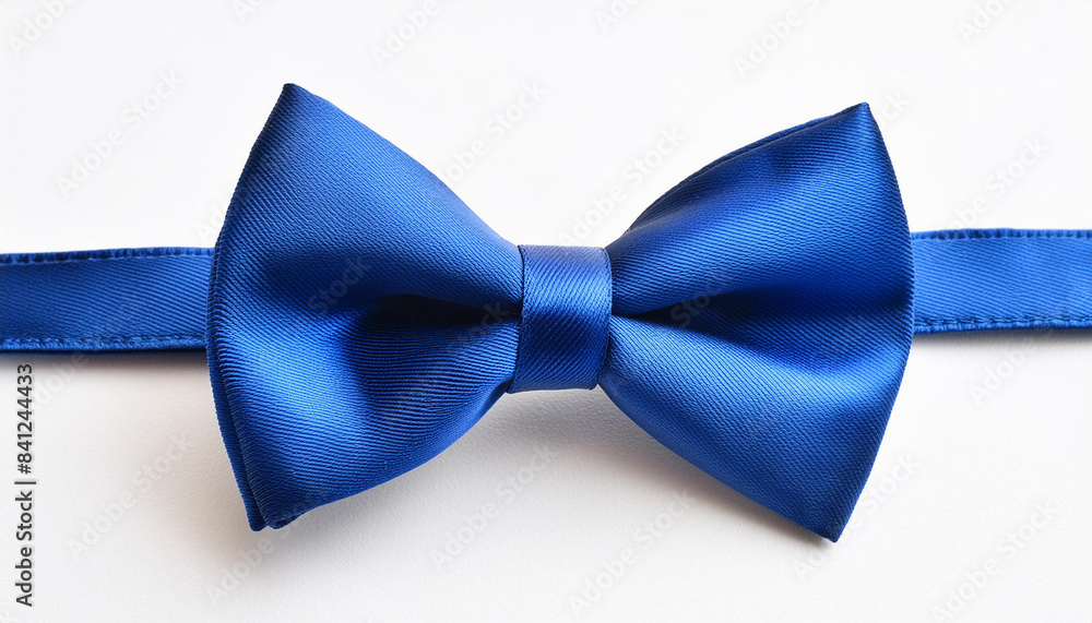 Blue bow tie on pure white background Blue bow tie on pure white background