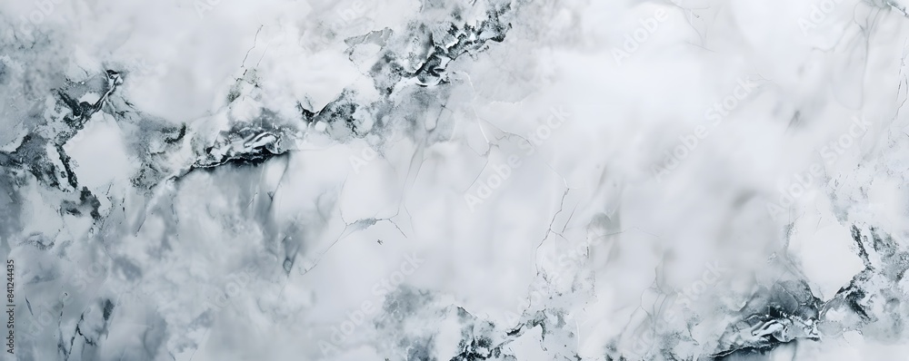 Fototapeta premium White Marble Texture Background with Copy Space