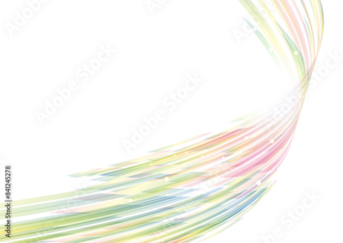 カラフルな抽象ウェーブ背景