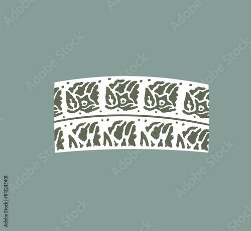 Omani Kummah or hat, which is worn with the traditional Dishdasha