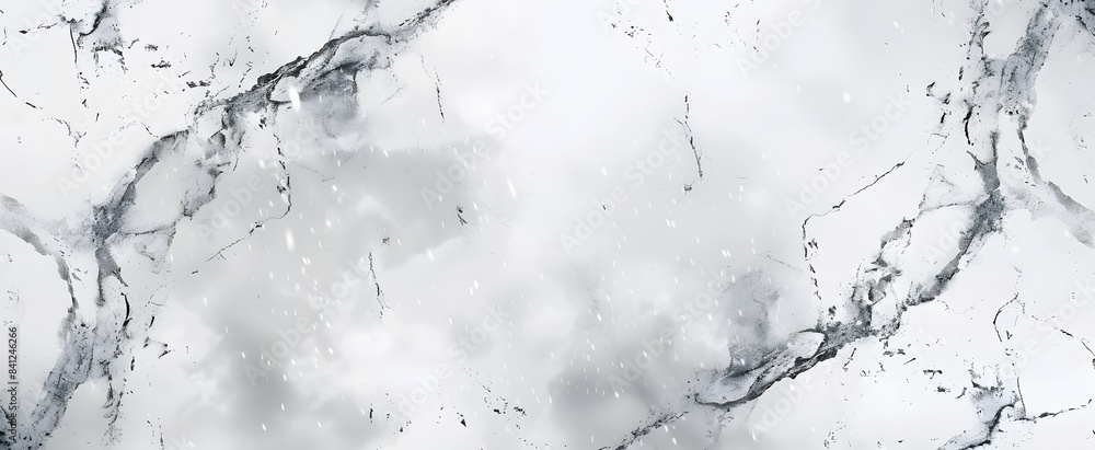 Fototapeta premium White Marble Texture with Snowfall