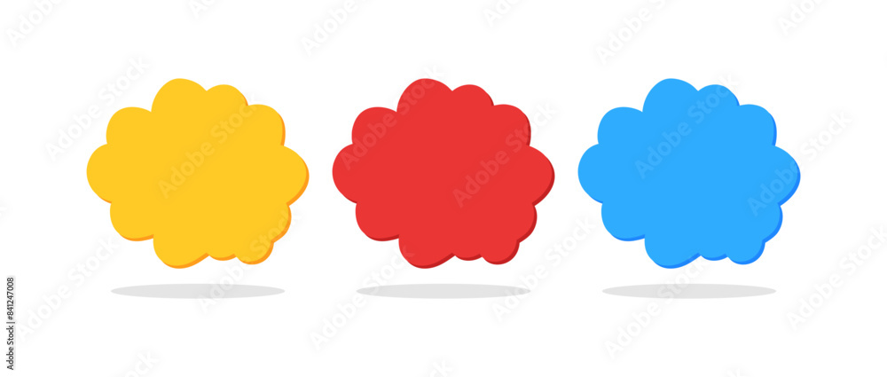 Cloud Thought Set Icons. Flat Style. Vector icons. Cloud Thought Set Icons. Flat Style. Vector icons.
