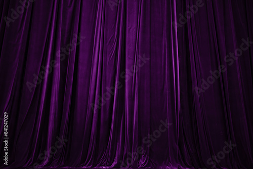 Obraz na płótnie purple curtain in theatre background w salonie