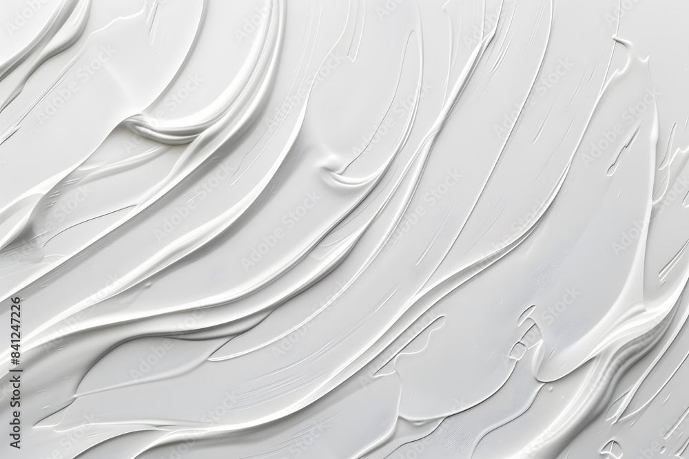 Obraz premium Abstract White Paint Texture with Delicate Brushstrokes