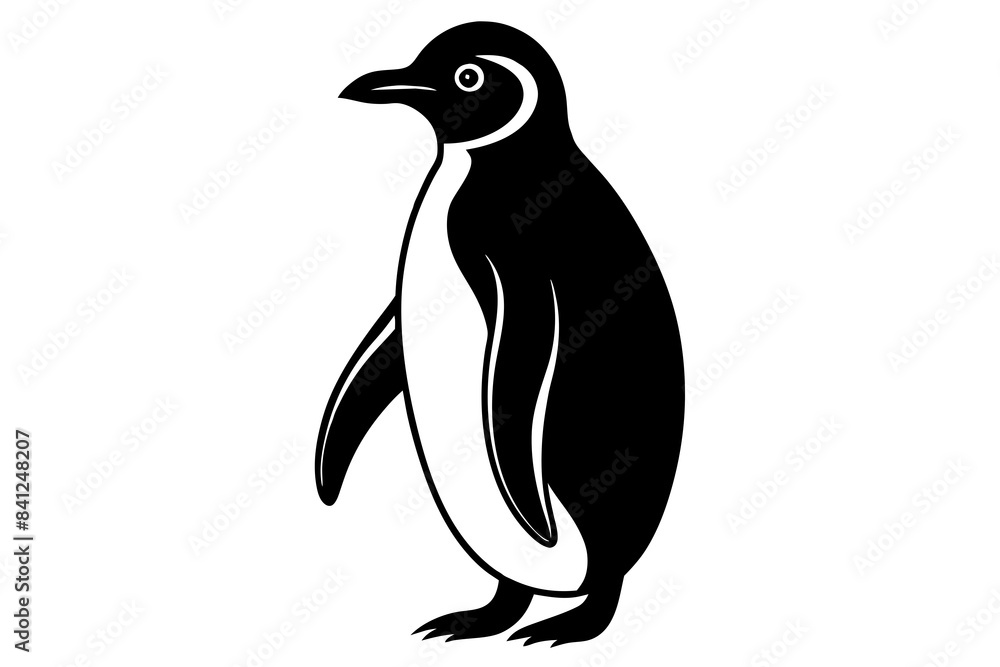 penguin silhouette vector illustration penguin silhouette vector illustration