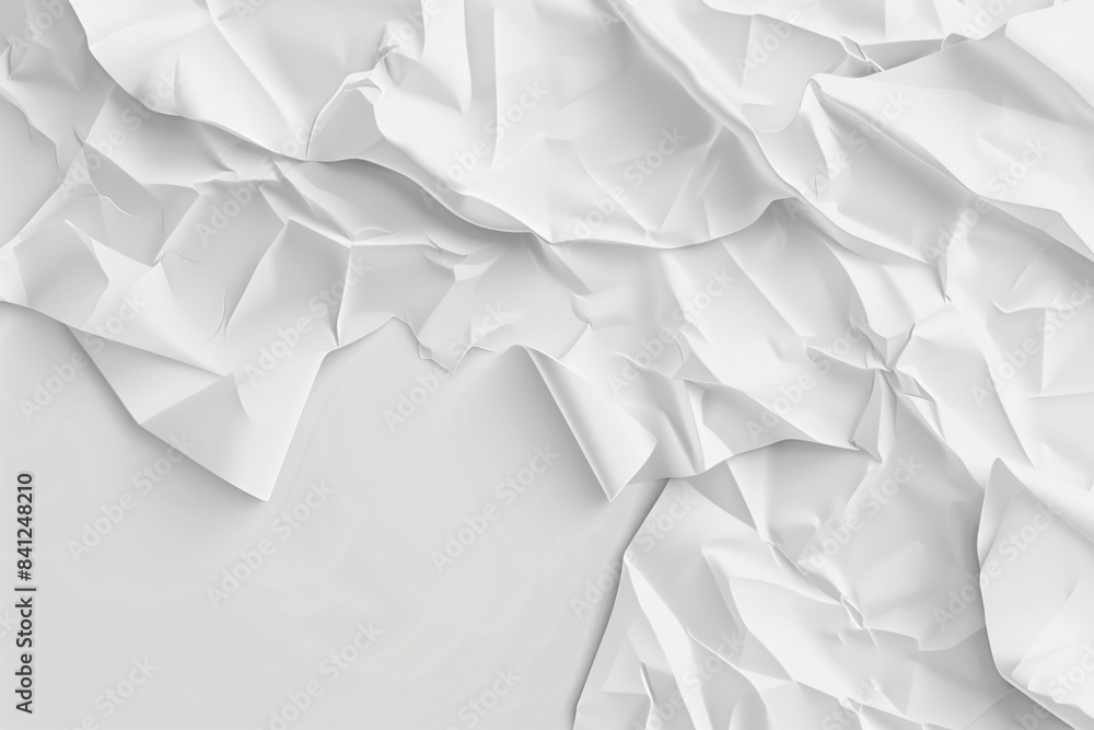 Abstract Crumpled White Paper Texture Background Abstract Crumpled White Paper Texture Background