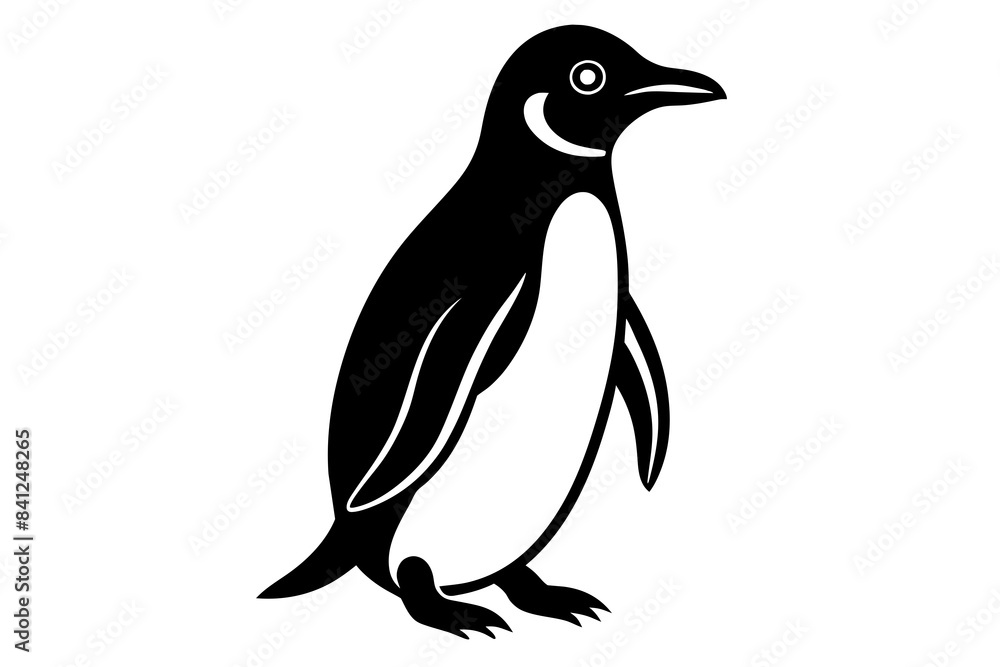 penguin silhouette vector illustration penguin silhouette vector illustration