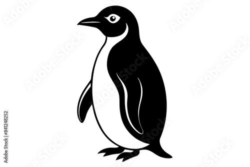 penguin silhouette vector illustration