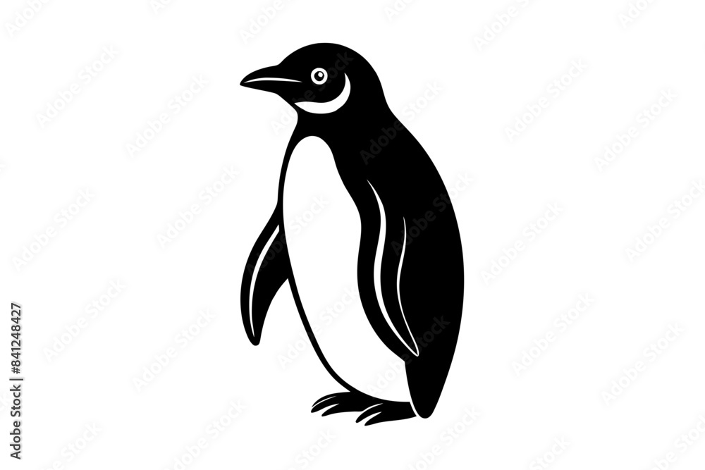 penguin silhouette vector illustration penguin silhouette vector illustration