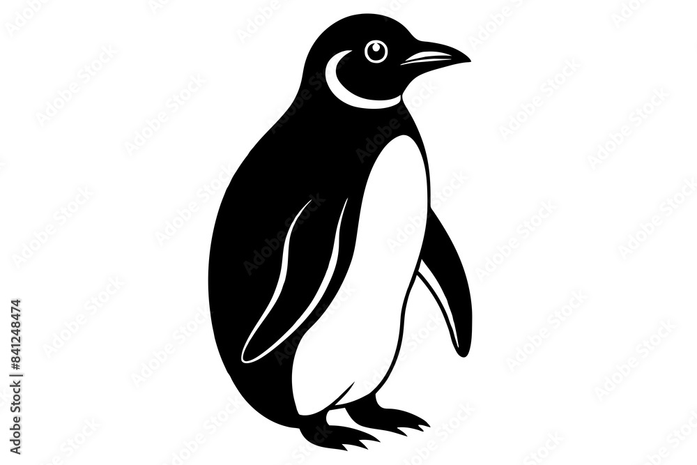 penguin silhouette vector illustration penguin silhouette vector illustration