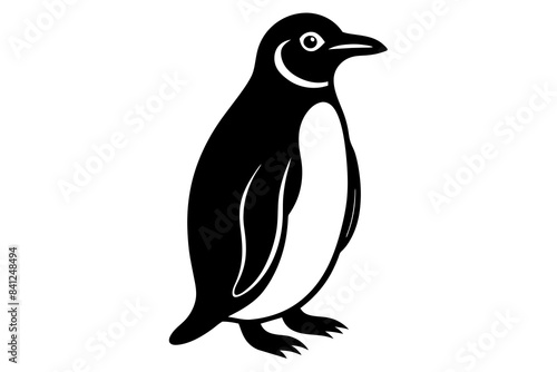 penguin silhouette vector illustration