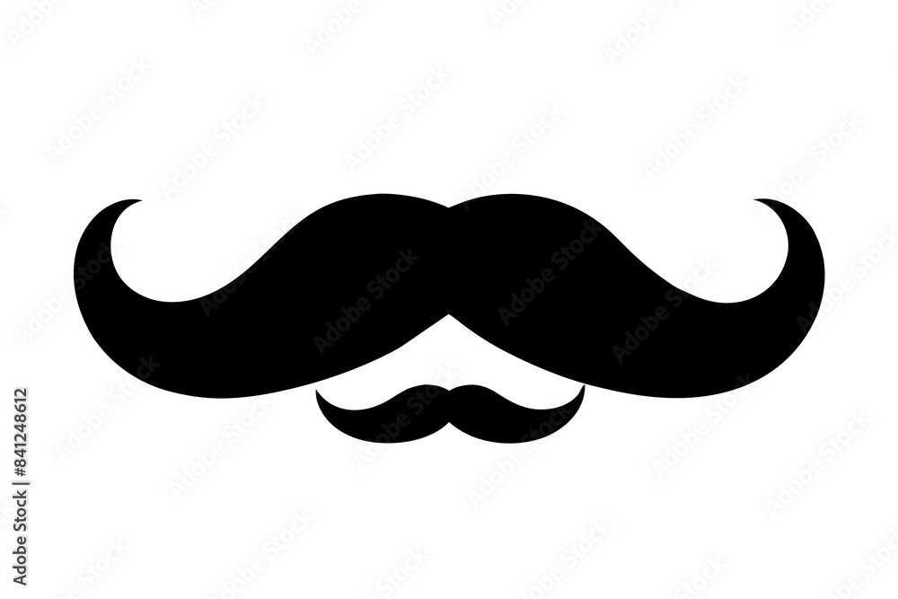 moustache silhouette vector illustration moustache silhouette vector illustration