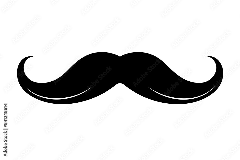moustache silhouette vector illustration moustache silhouette vector illustration