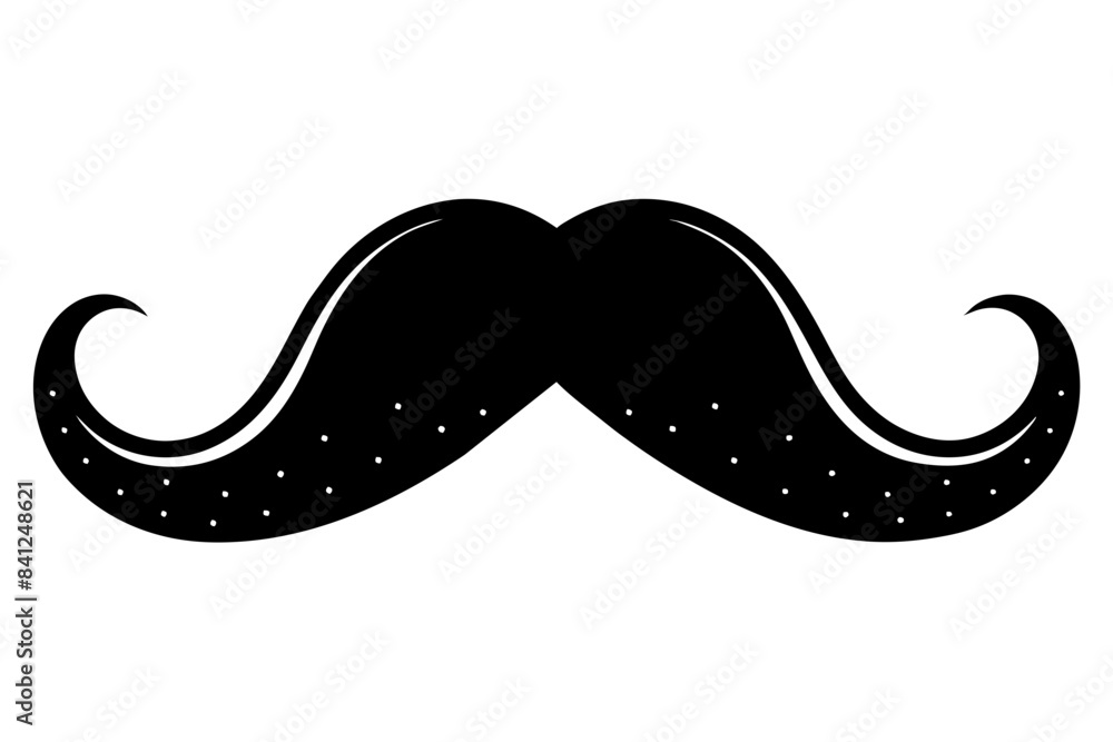 moustache silhouette vector illustration moustache silhouette vector illustration