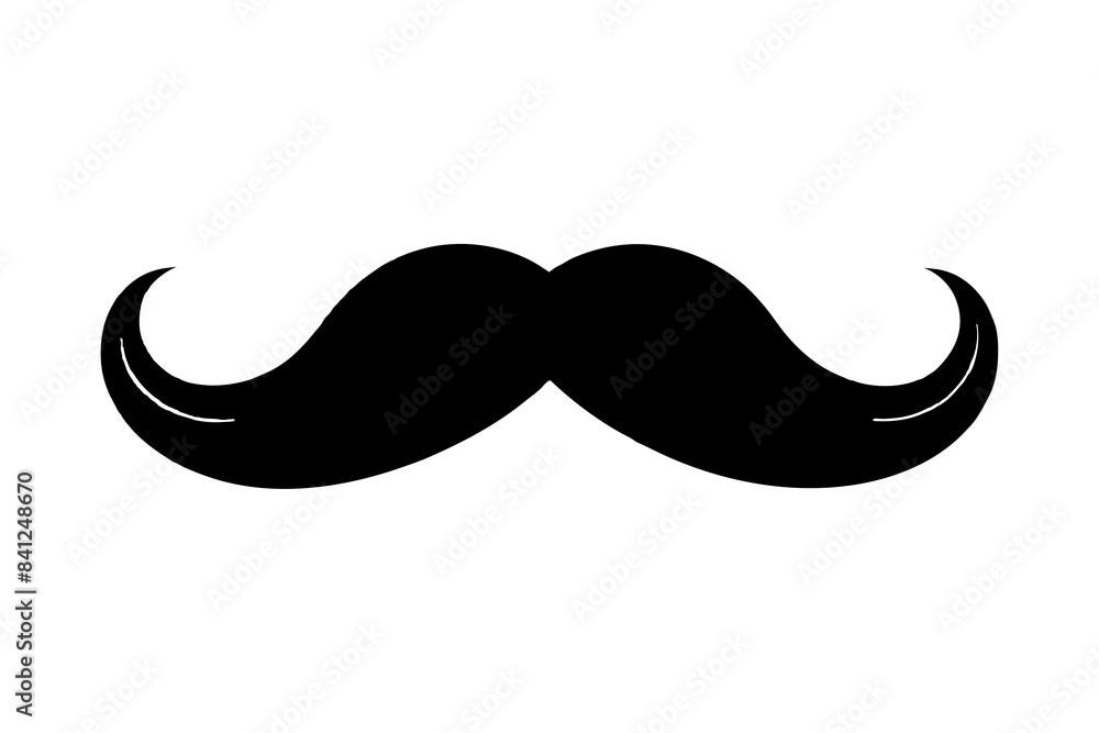 moustache silhouette vector illustration moustache silhouette vector illustration