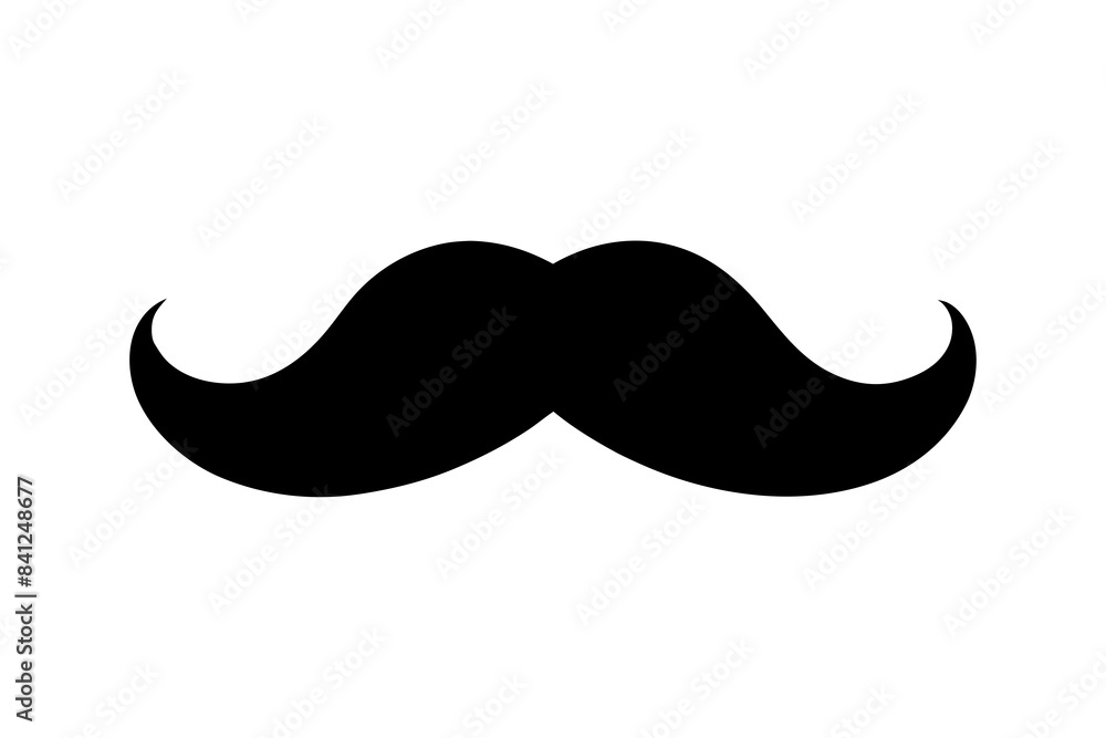 moustache silhouette vector illustration moustache silhouette vector illustration