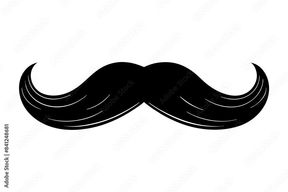 moustache silhouette vector illustration moustache silhouette vector illustration