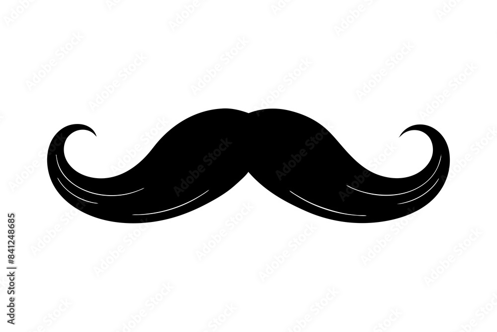 moustache silhouette vector illustration moustache silhouette vector illustration