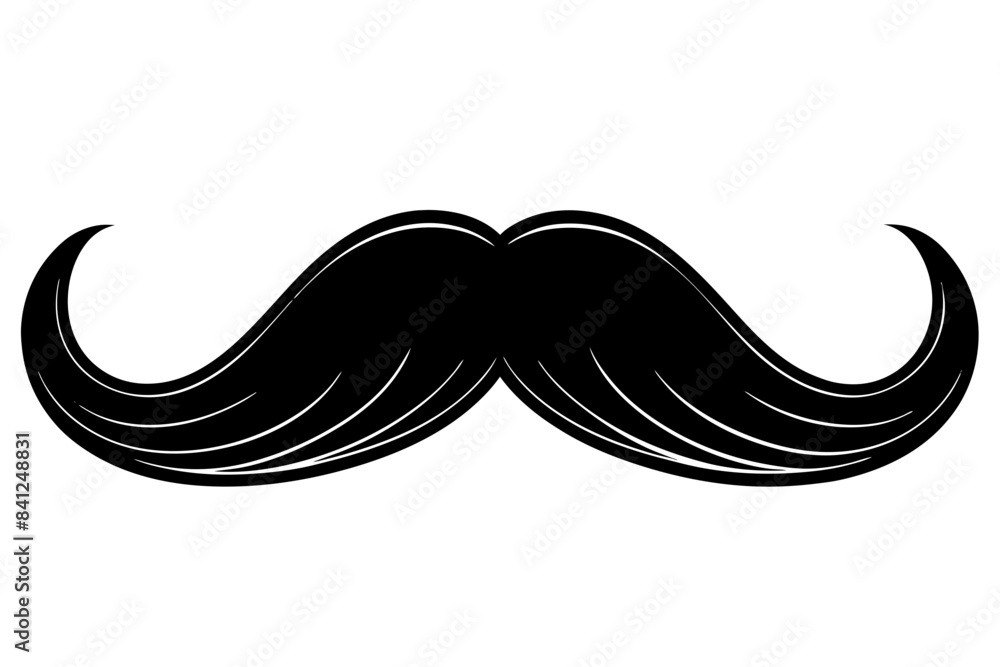 moustache silhouette vector illustration moustache silhouette vector illustration