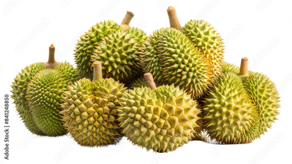 Cluster of durian isolated on white background Cluster of durian isolated on white background
