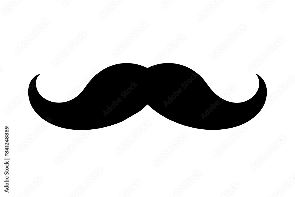 moustache silhouette vector illustration moustache silhouette vector illustration