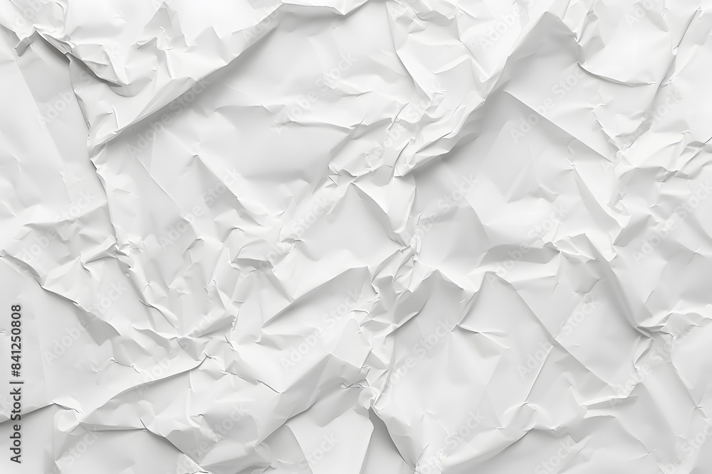 Crumpled White Paper Texture Background Crumpled White Paper Texture Background