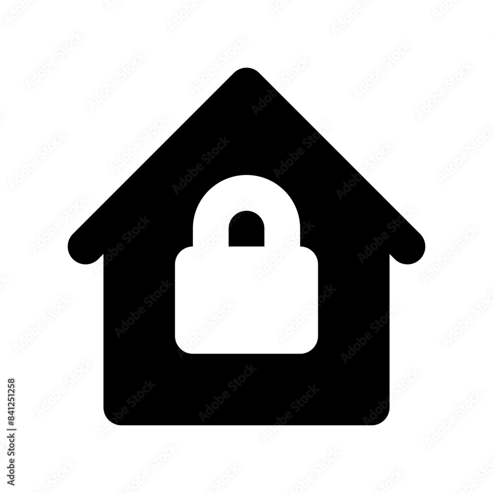 private real estate house black solid icon private real estate house black solid icon