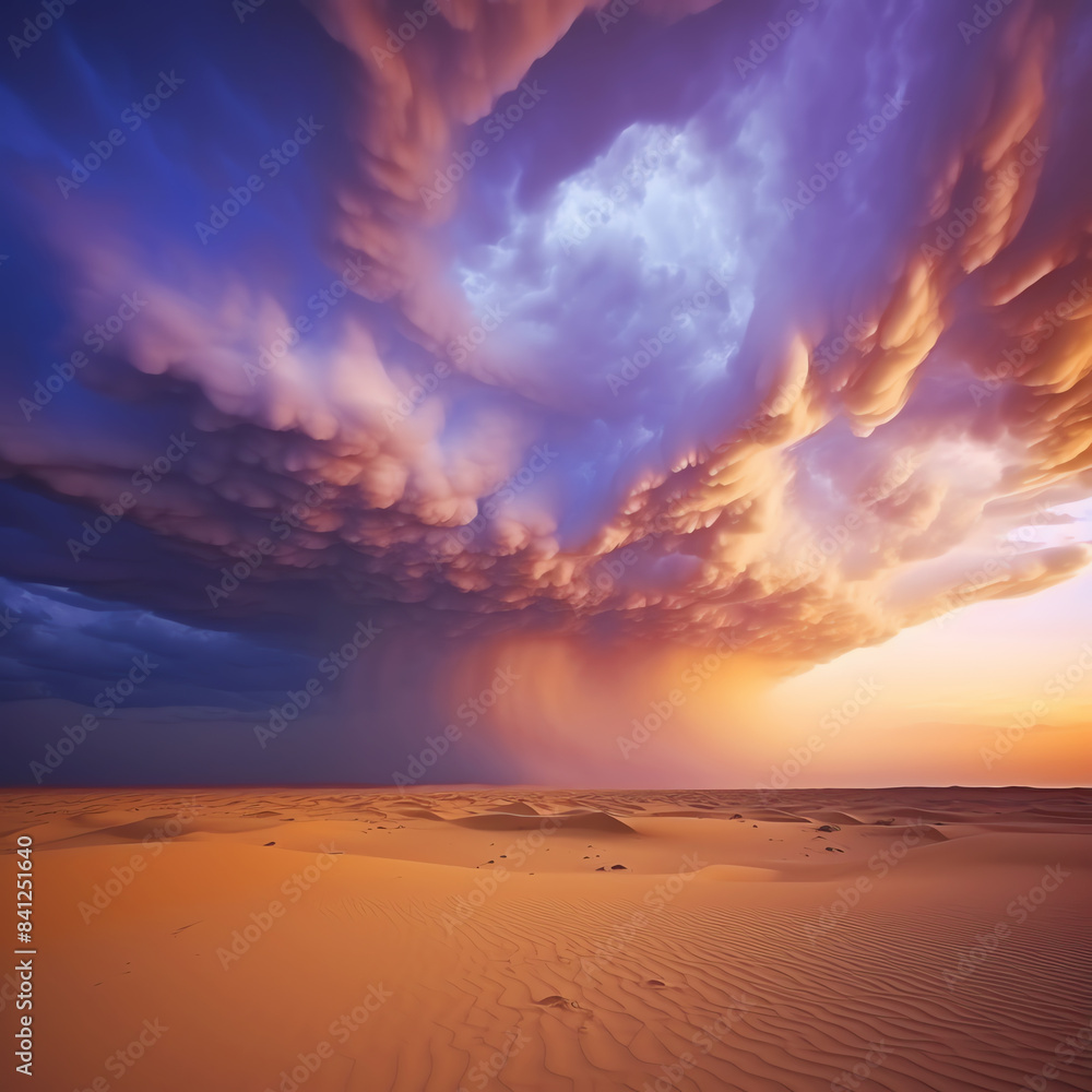 sandstorm in a desert, AI generated sandstorm in a desert, AI generated