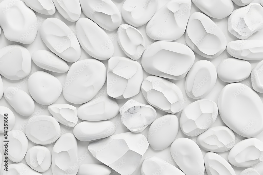 White Pebble Texture Background - Smooth Stones White Pebble Texture Background - Smooth Stones