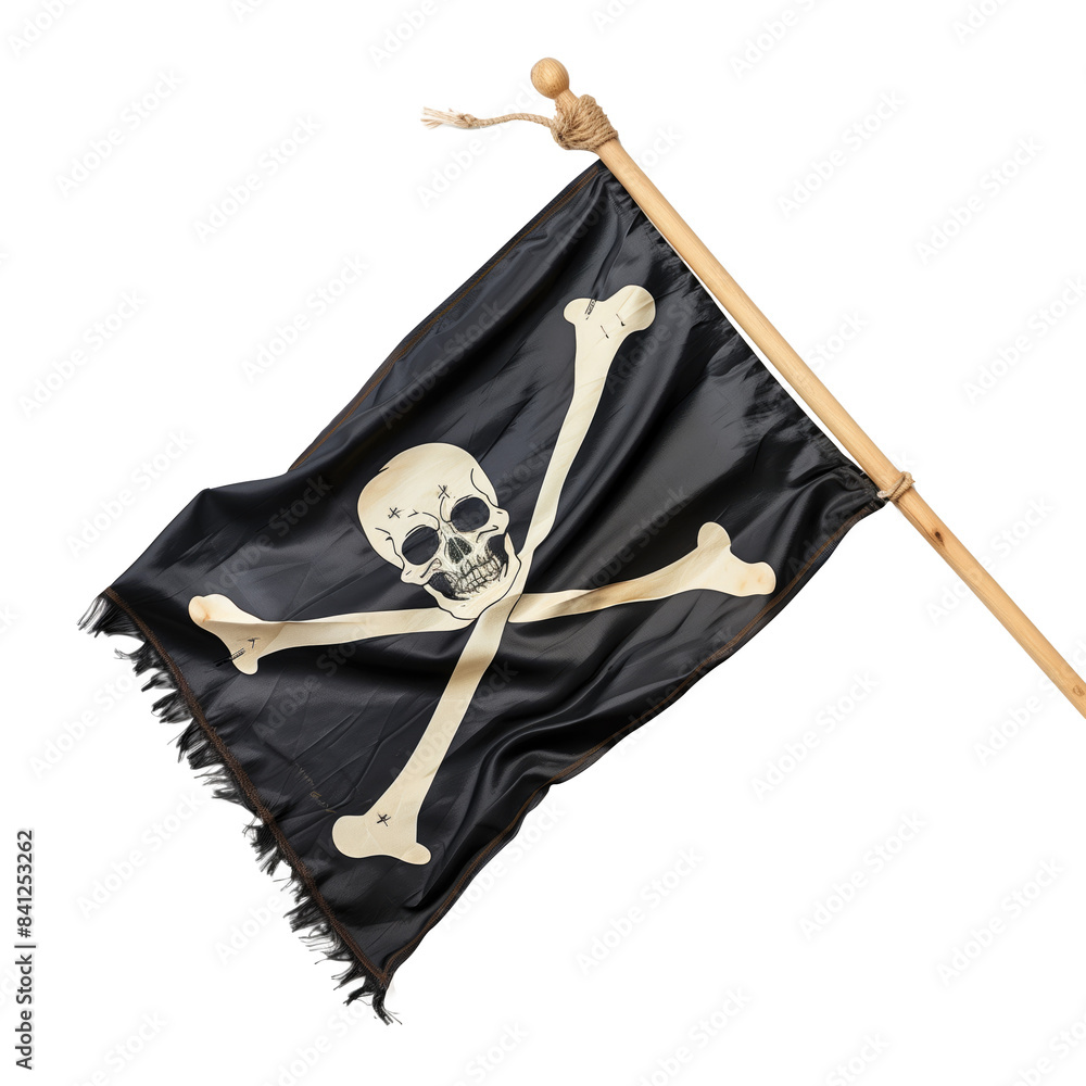 Fototapeta premium pirate flag, transparent background