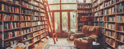 Cozy Home Library with Pack...