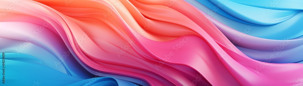Abstract fluid shapes in vibrant colors, soft gradients Abstract fluid shapes in vibrant colors, soft gradients