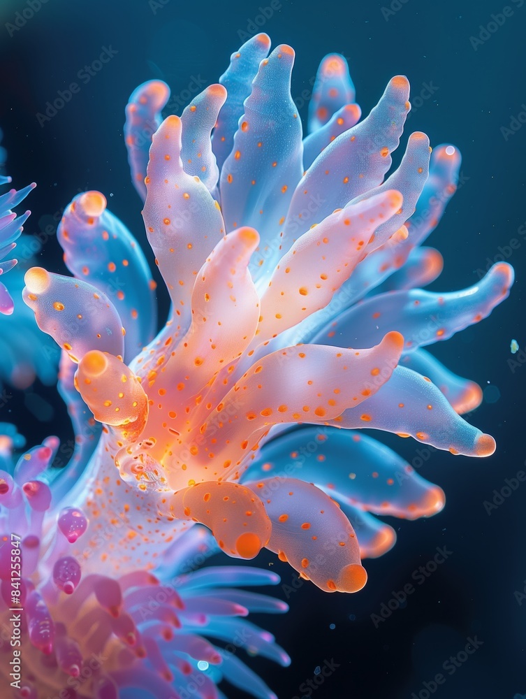 Sea creature colorful closeup Sea creature colorful closeup