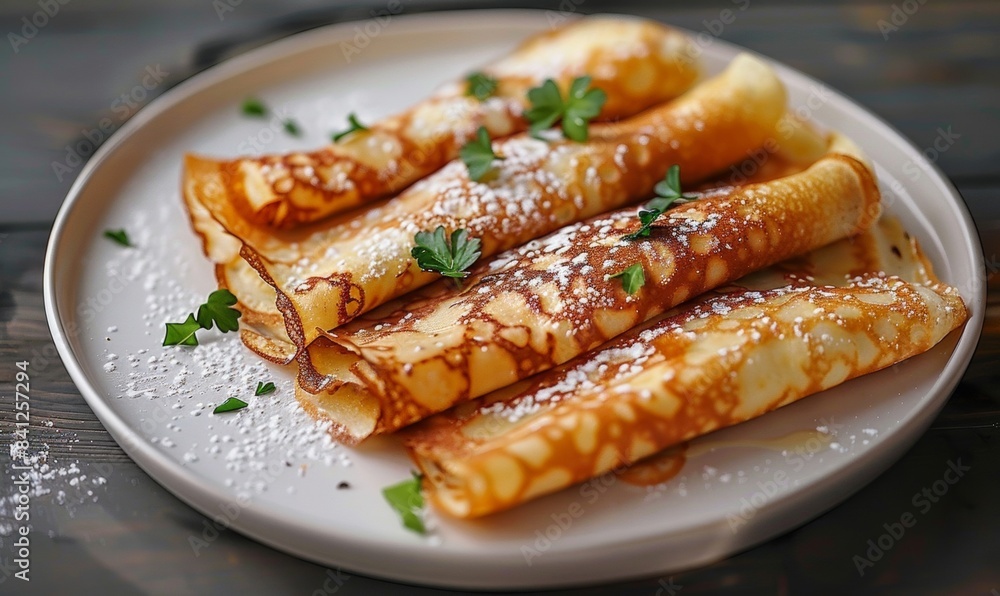 Sweet and savory crepes with filling Sweet and savory crepes with filling