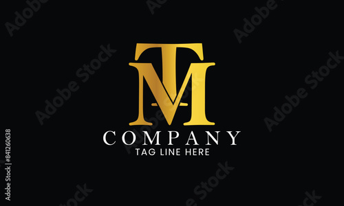 MT Logo, Branding logo, letter logo, clothing logo