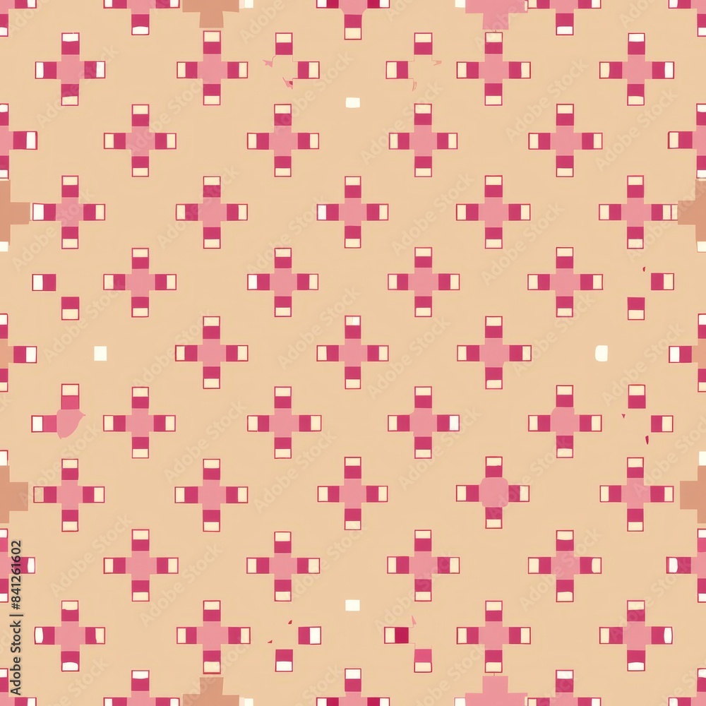 Seamless pattern of tiny crosses or plus signs, evenly spaced to form a subtle, grid-like texture that adds a touch of sophistication, Generative AI Seamless pattern of tiny crosses or plus signs, evenly spaced to form a subtle, grid-like texture that adds a touch of sophistication, Generative AI
