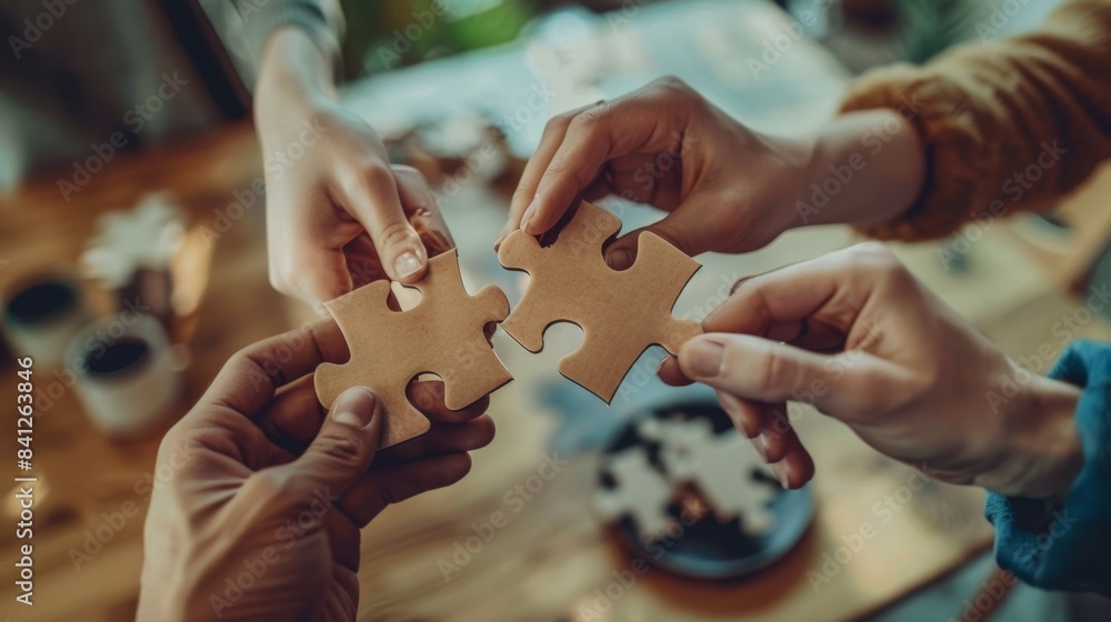 The Puzzle Teamwork Concept The Puzzle Teamwork Concept