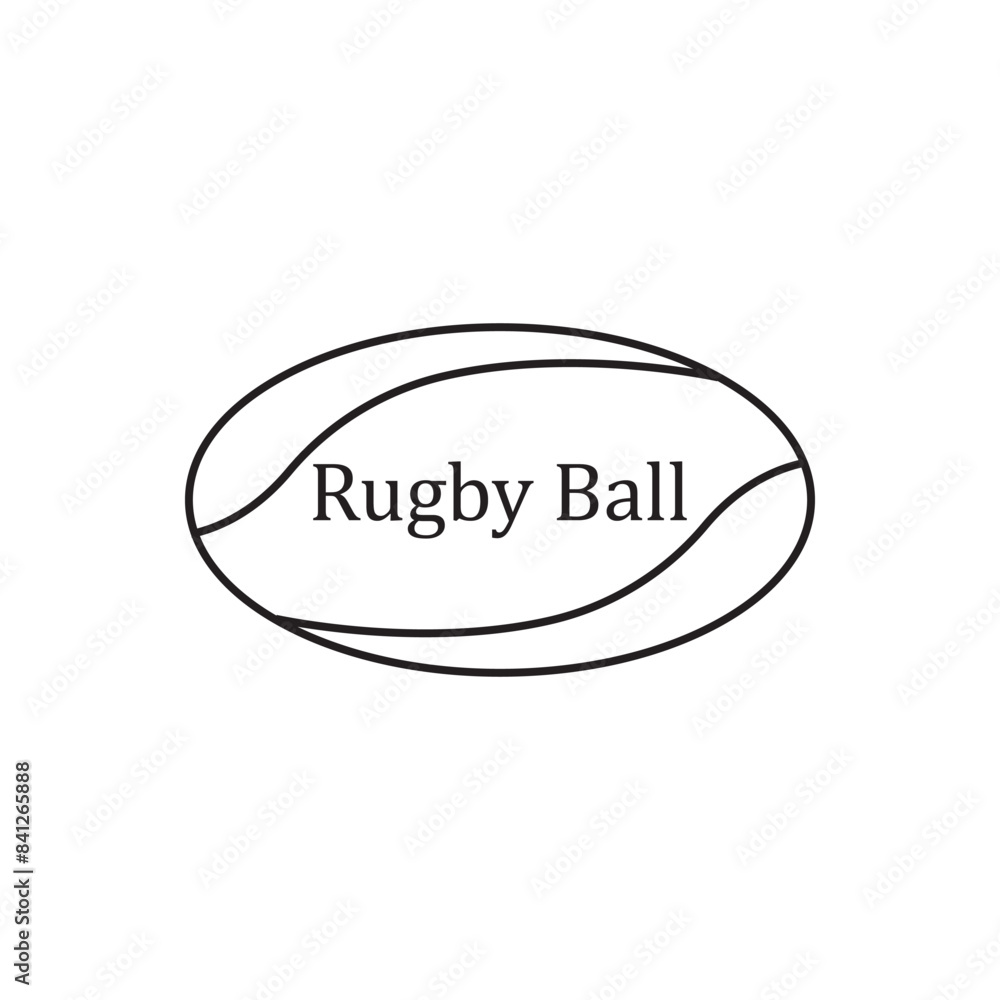 Rugby ball icon design Rugby ball icon design