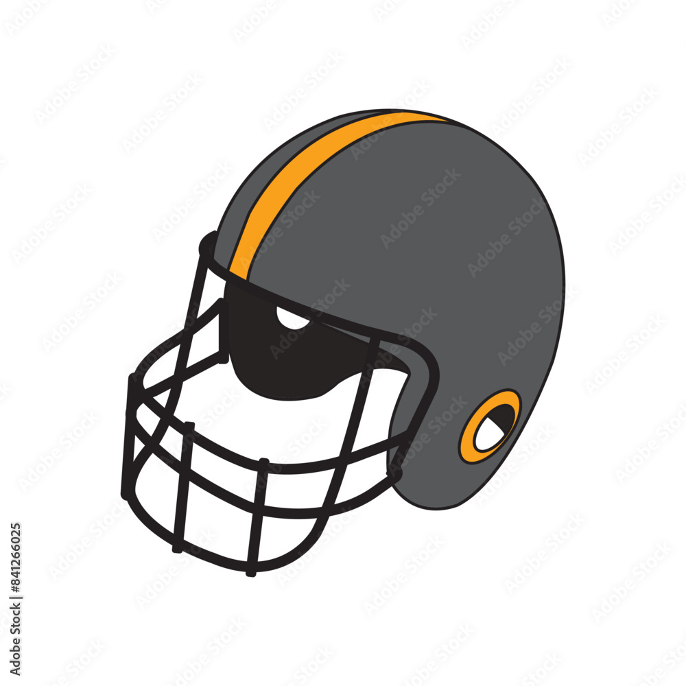 Naklejka premium Rugby helmet design