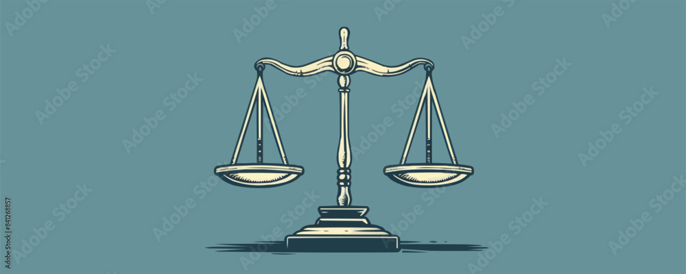 Scales of justice. vector simple illustration Scales of justice. vector simple illustration